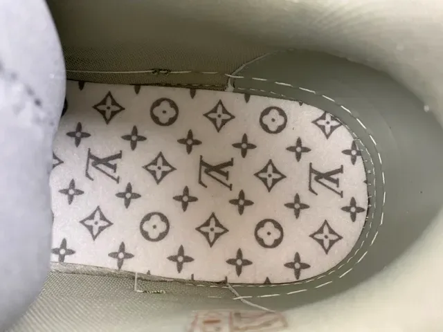 Louis Vuitton Army Green Chunky Sculpted Sole Layered Textile-Suede Upper Lifestyle Sneakers 8