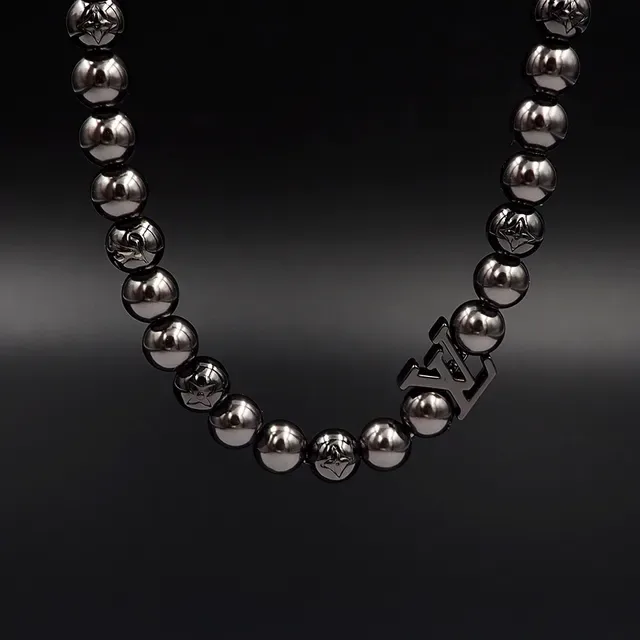 Louis Vuitton Beaded Monogram Pendant Necklace 6