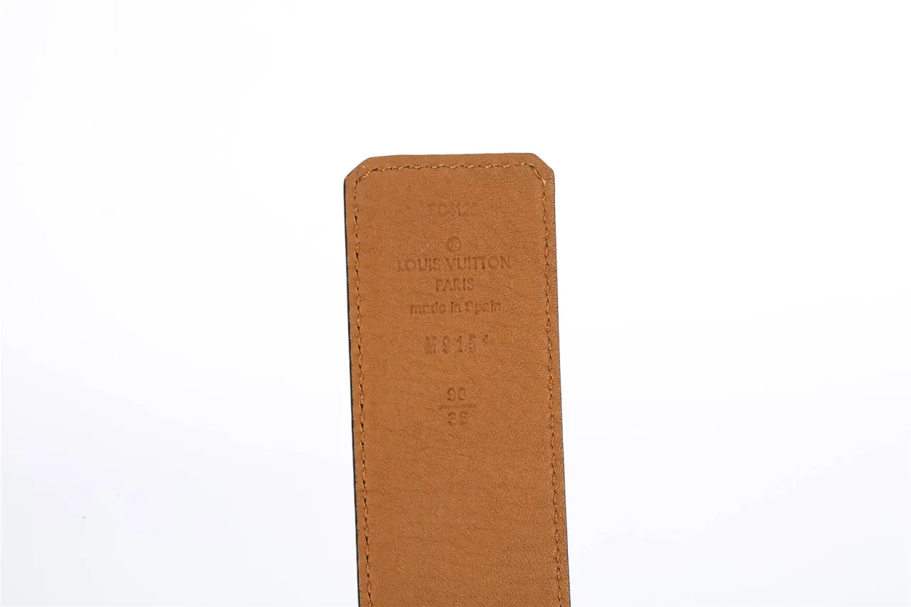 Louis Vuitton ceinture en cuir boucle monogram pebbled noir et or 7