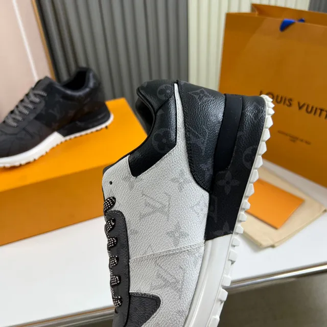 Louis Vuitton Black Gray Monogram Canvas Leather Overlays Lifestyle Sneakers 2