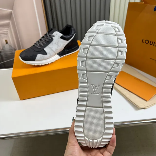 Louis Vuitton Black Gray Monogram Canvas Leather Overlays Lifestyle Sneakers 3