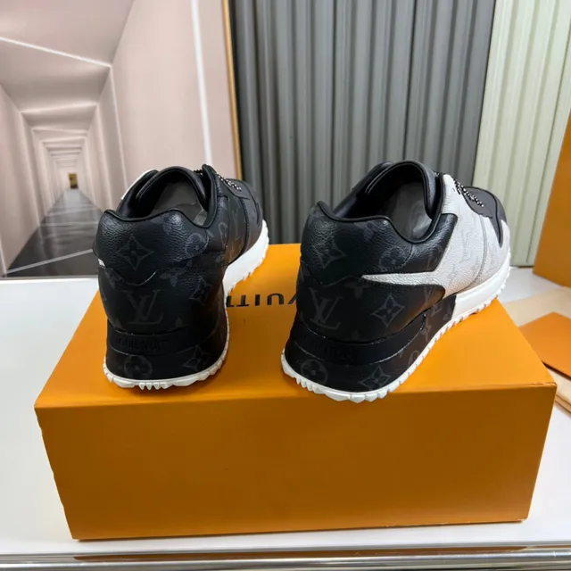 Louis Vuitton Black Gray Monogram Canvas Leather Overlays Lifestyle Sneakers 6