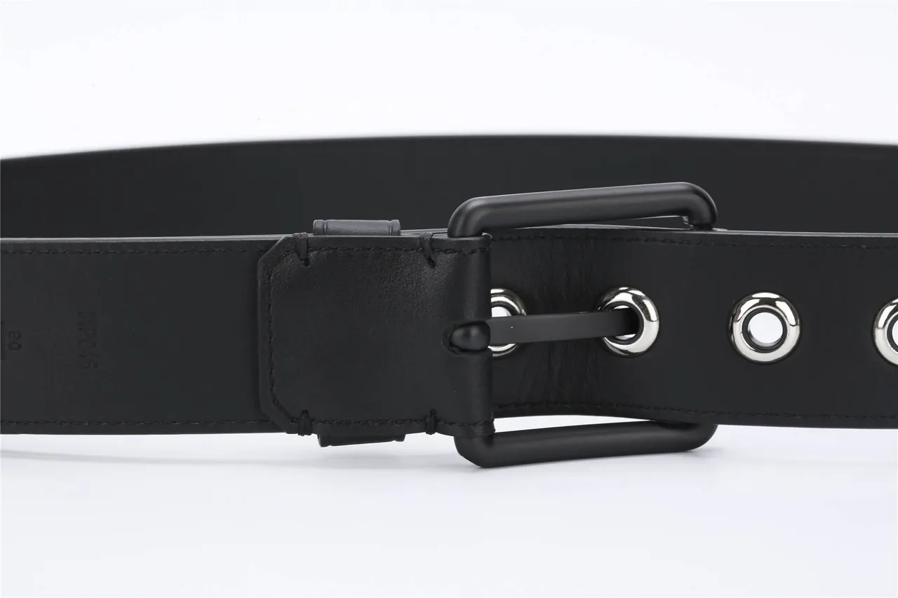 Louis Vuitton Black Matte Finish Embossed Monogram Leather Belt 6