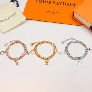 Louis Vuitton Pulsera Cadena Oro Rosa/Oro Amarillo/Ton Plata