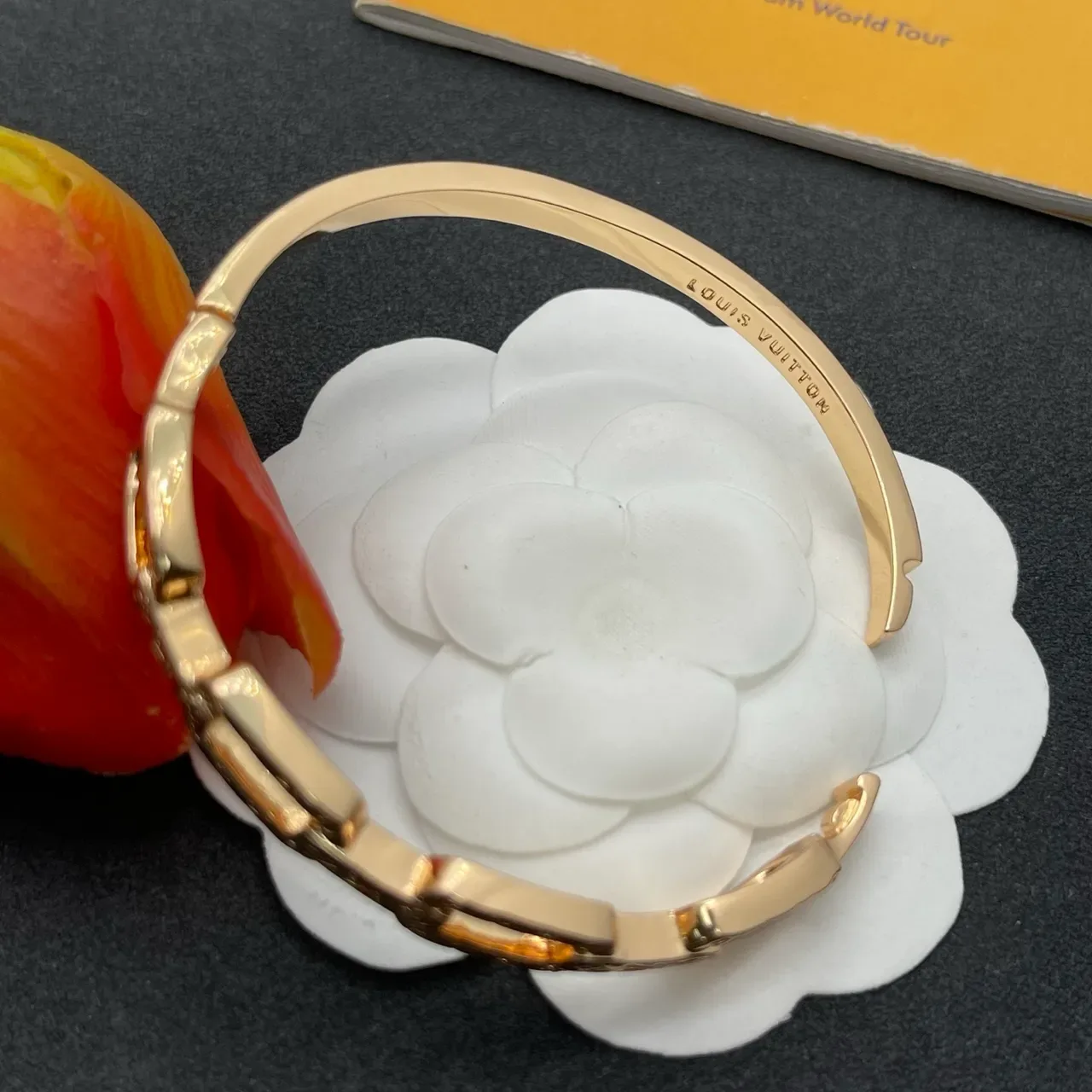 Louis Vuitton Chain Reaction Monogram Rose-Gold Tone Bracelet 3