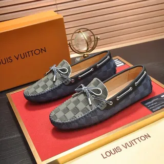 Louis Vuitton Damier Graphite Bow Loafer 男士乐福鞋