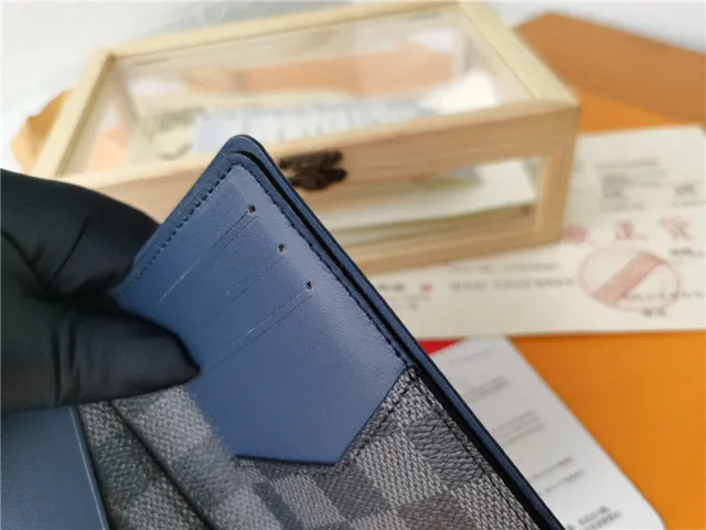 Louis Vuitton Damier Graphite Checkered Long Wallet 24