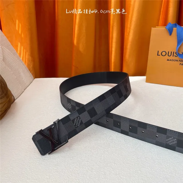 Louis Vuitton Damier Graphite Turnlock حزام جلدي 5