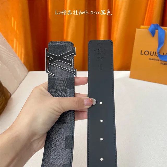 Louis Vuitton Damier Graphite Turnlock حزام جلدي 10