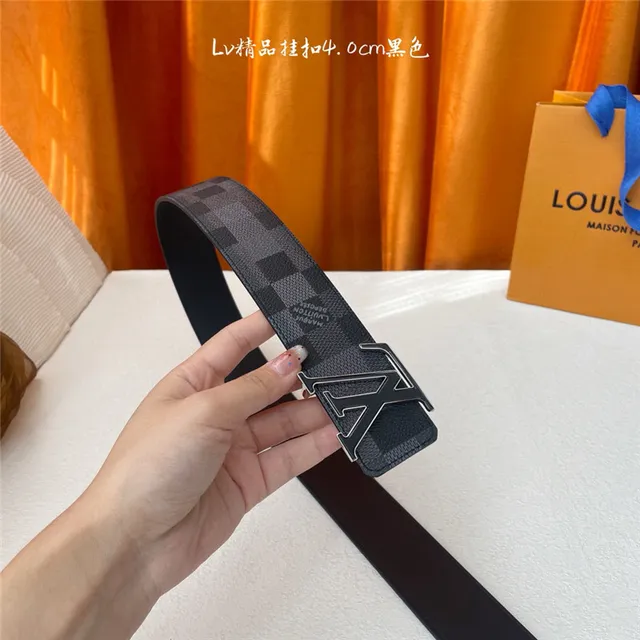 Louis Vuitton Damier Graphite Turnlock حزام جلدي 13