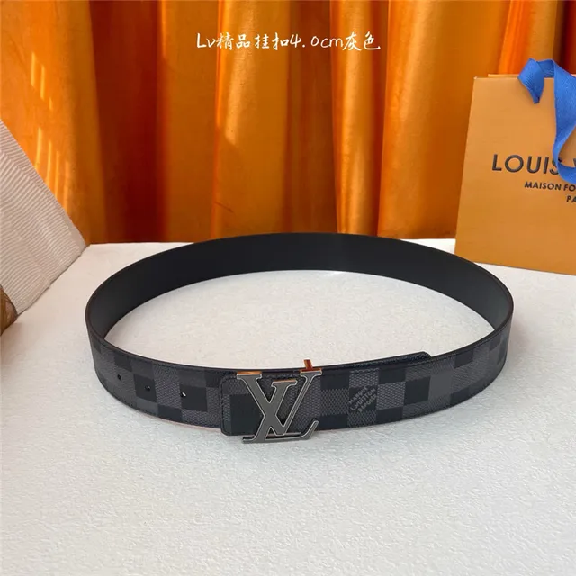 Louis Vuitton Damier Graphite Turnlock حزام جلدي 14