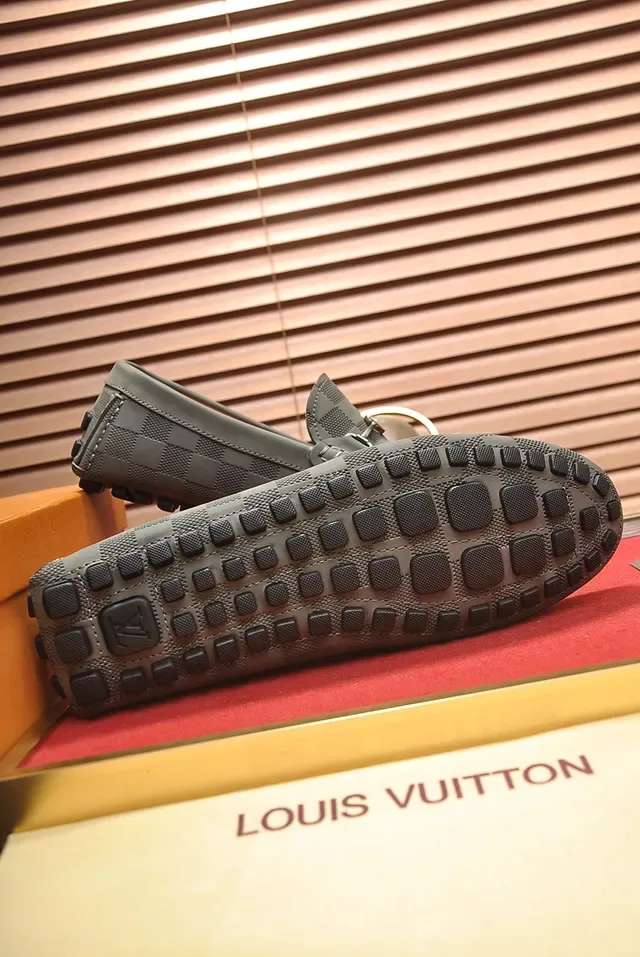 Louis Vuitton Damier Gray Horsebit Loafers 3