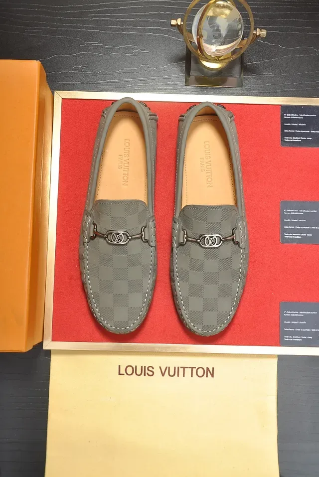 Louis Vuitton Damier Gray Horsebit Loafers 5