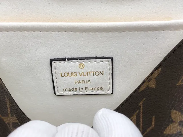 Louis Vuitton Dauphine White and Monogram Canvas Tote Bag 9