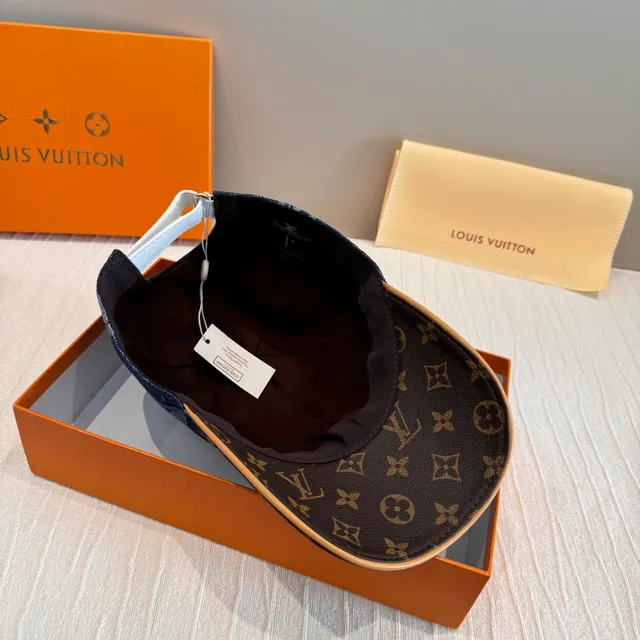 Louis Vuitton Denim and Monogram Canvas Baseball Cap 4