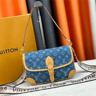 Louis Vuitton Denim Monogram Flap Crossbody Bag