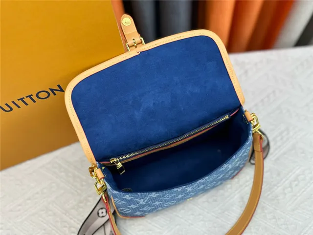 Louis Vuitton Denim Monogram Flap Crossbody Bag 2