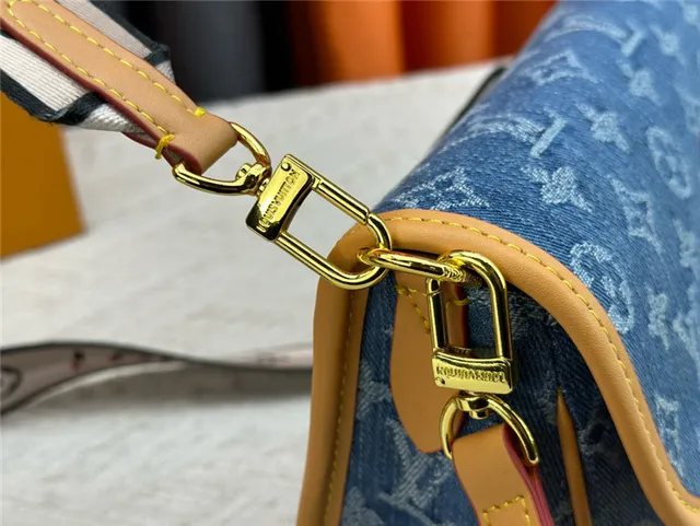 Louis Vuitton Denim Monogram Flap Crossbody Bag 4
