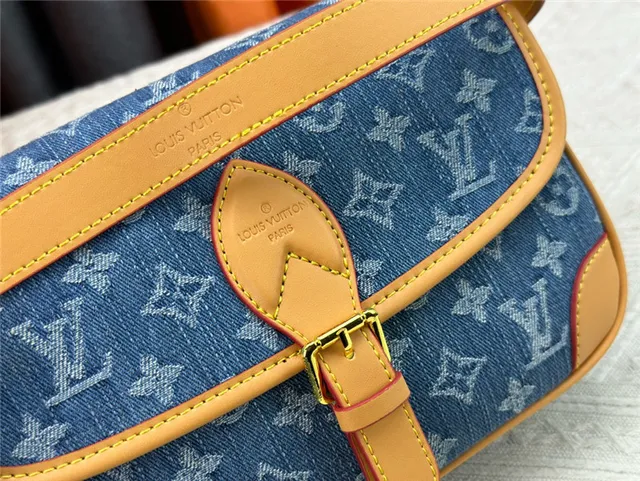 Louis Vuitton Denim Monogram Flap Crossbody Bag 5