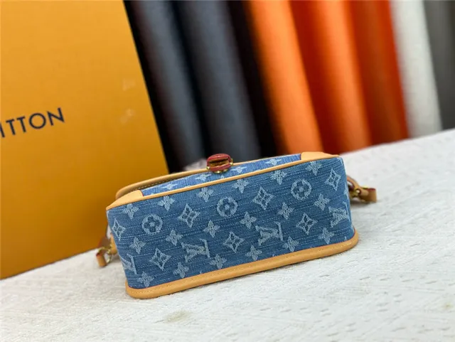 Louis Vuitton Denim Monogram Flap Crossbody Bag 6