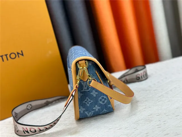 Louis Vuitton Denim Monogram Flap Crossbody Bag 8