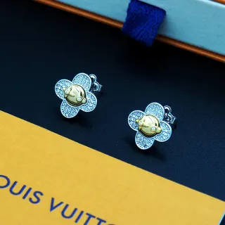 Louis Vuitton Floral Face Pavé Stud Earrings