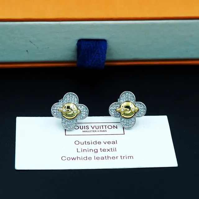 Louis Vuitton Floral Face Pavé Stud Earrings 3