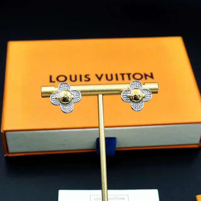 Louis Vuitton Floral Face Pavé Stud Earrings 4