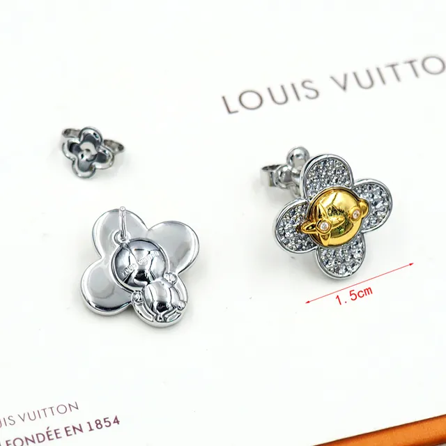Louis Vuitton Floral Face Pavé Stud Earrings 7