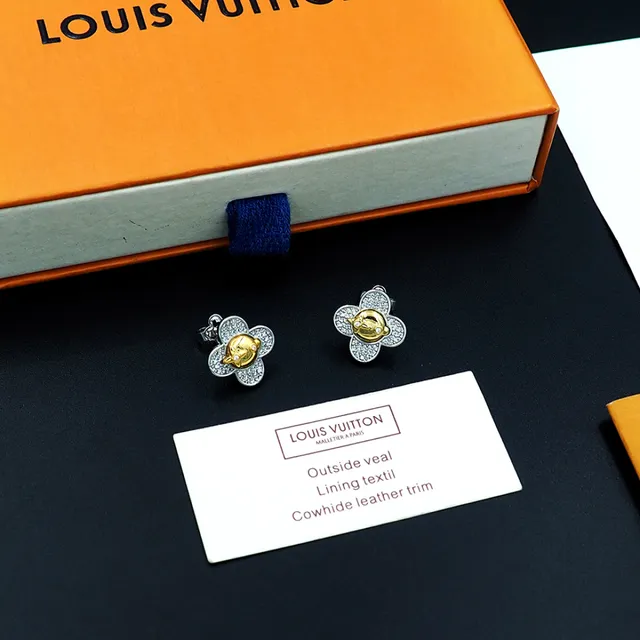 Louis Vuitton Floral Face Pavé Stud Earrings 9