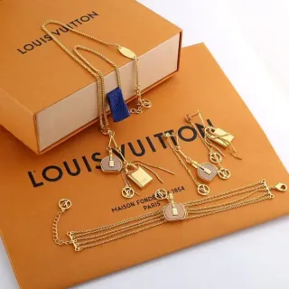 Louis Vuitton 金蓝链锁魅力项链