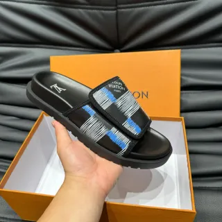 Louis Vuitton Graphic-Print Strap Slipper