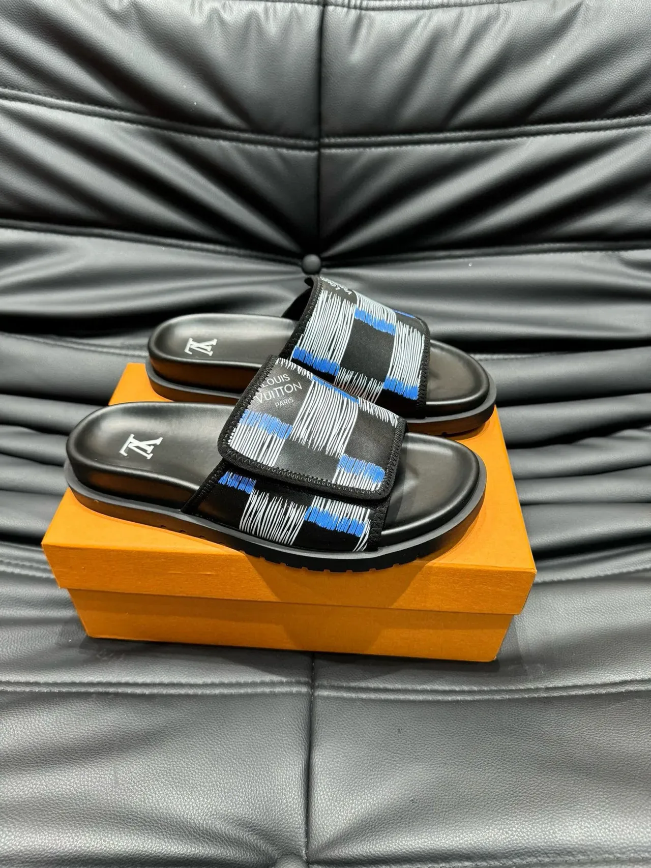 Louis Vuitton Graphic-Print Strap Slipper 9