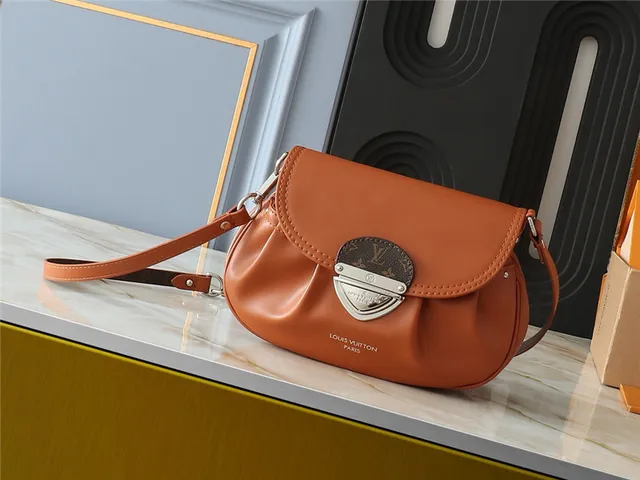 Louis Vuitton Gray Brown Soft Rounded Silhouette Matte Light Leather Underarm Bag 10