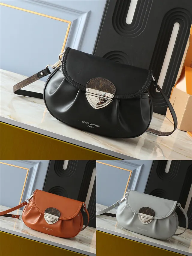 Louis Vuitton Gray Brown Soft Rounded Silhouette Matte Light Leather Underarm Bag 19