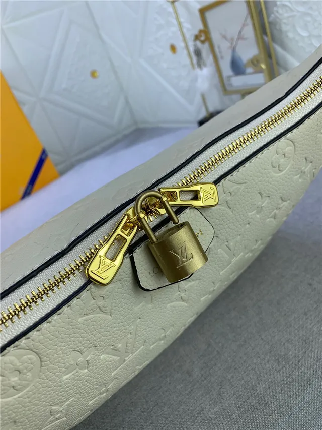 Louis Vuitton Hobo Embossed Monogram Cream Leather Hobo Bag 4