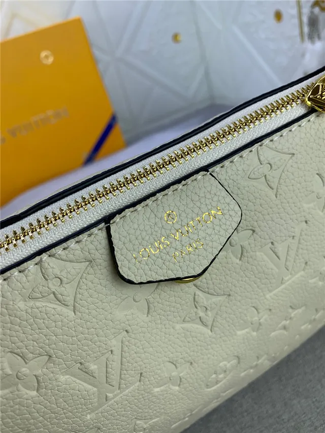 Louis Vuitton Hobo Embossed Monogram Cream Leather Hobo Bag 5