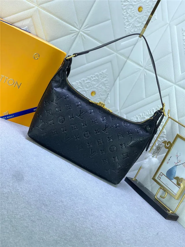 Louis Vuitton Hobo Embossed Monogram Cream Leather Hobo Bag 16