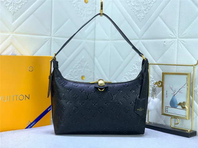 Louis Vuitton Hobo Embossed Monogram Cream Leather Hobo Bag 18