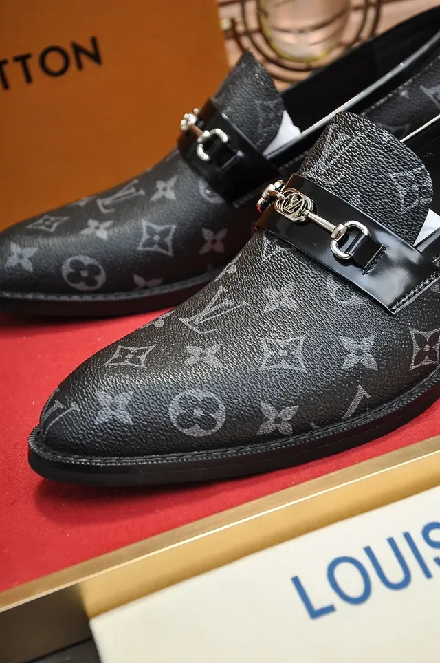 Louis Vuitton Horsebit 1955 Loafer Black Monogram Leather Loafers 2