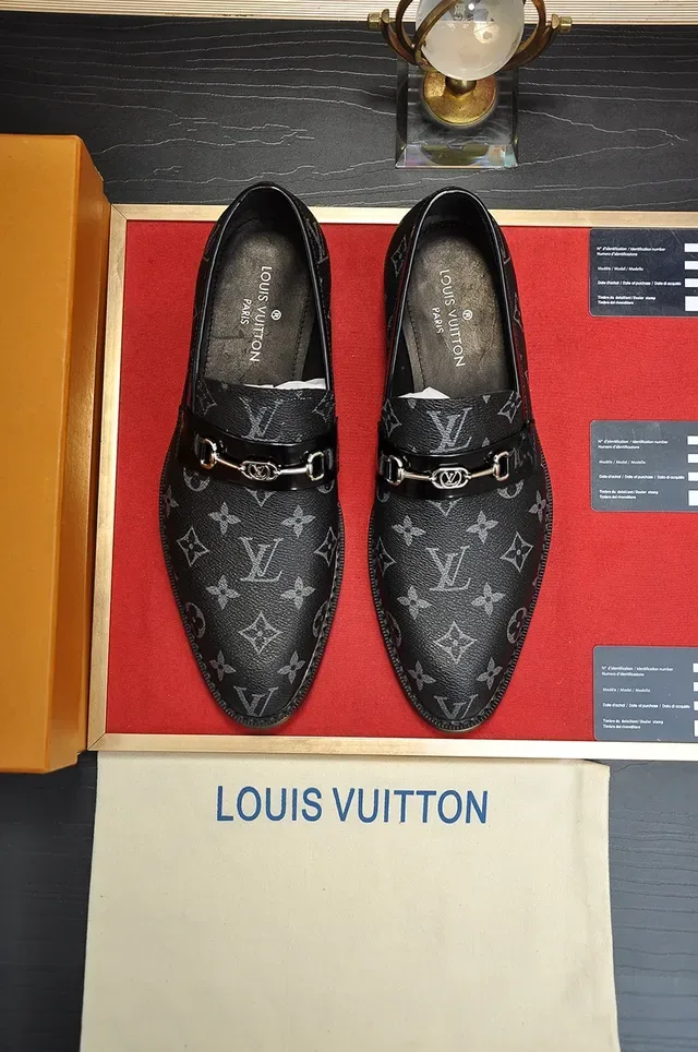Louis Vuitton Horsebit 1955 Loafer Black Monogram Leather Loafers 5