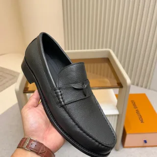 Louis Vuitton Horsebit Loafer 黑色压纹皮革 乐福鞋