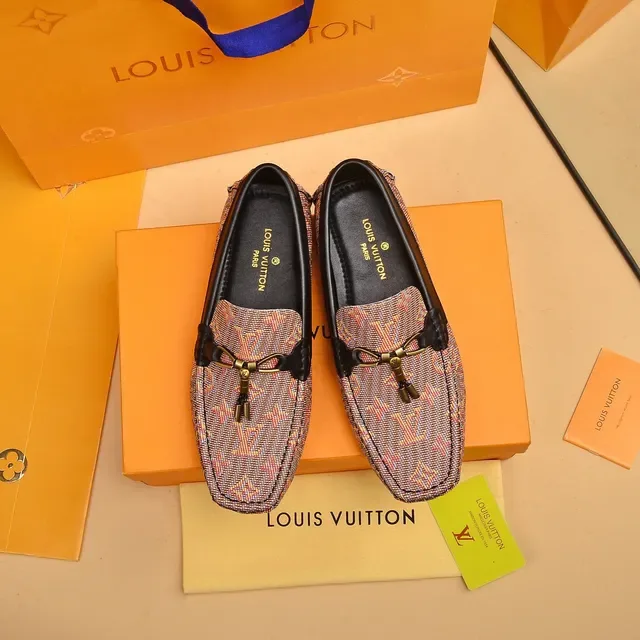 Louis Vuitton Horsebit Loafer Multicolor Woven Canvas Loafers 9