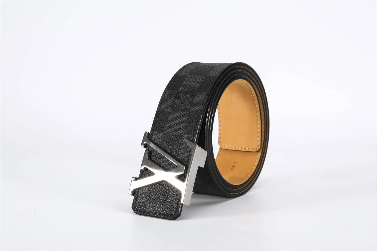 Louis Vuitton LV Initiales Damier Graphite Leather Belt 6