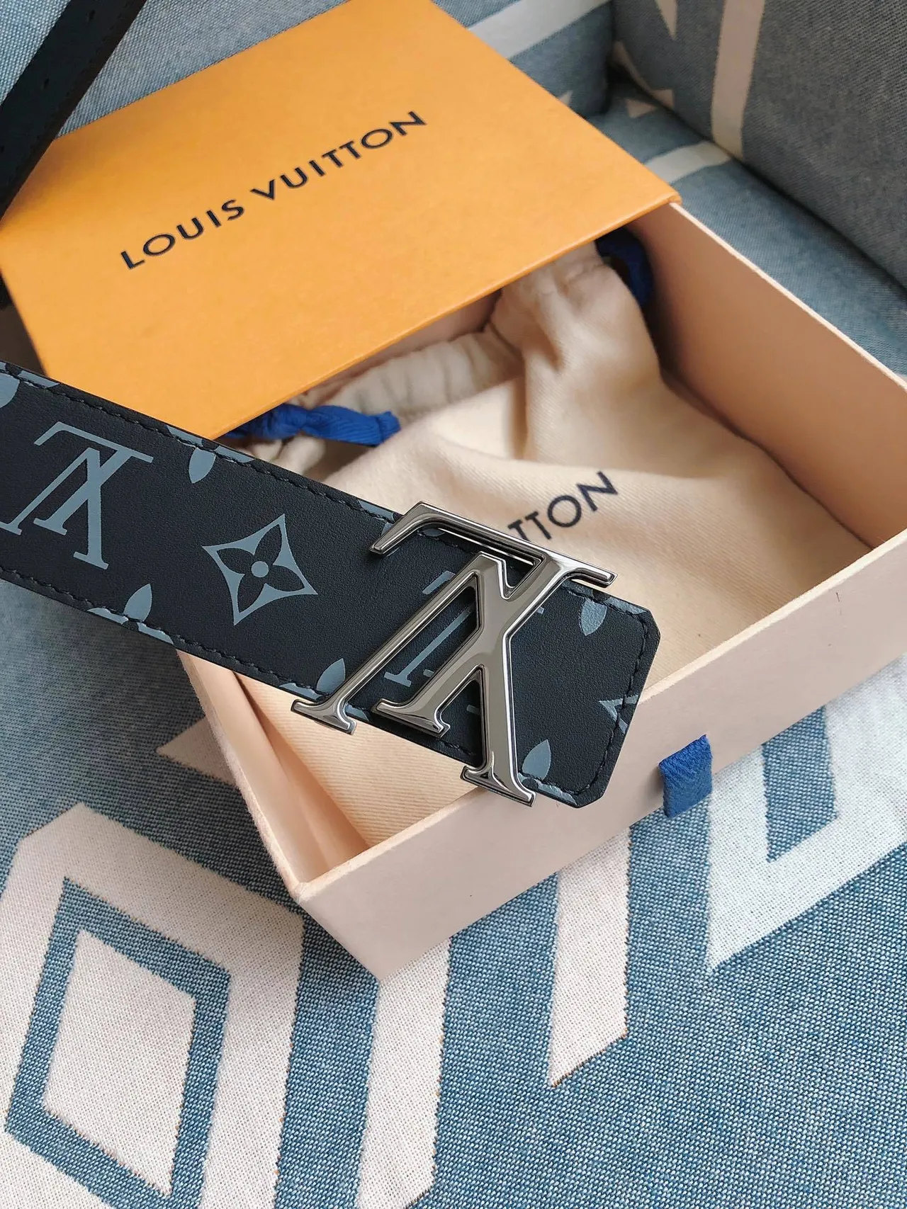 Louis Vuitton LV Initiales Monogram Leather Belt 4