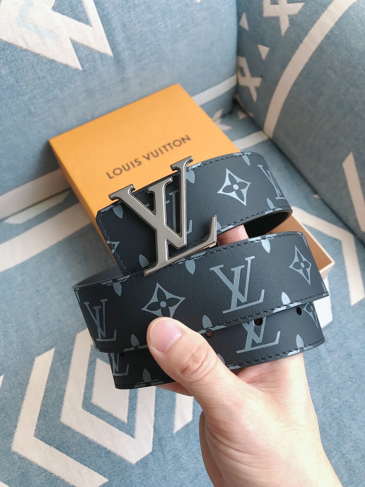 Louis Vuitton LV Initiales Monogram Leather Belt 7