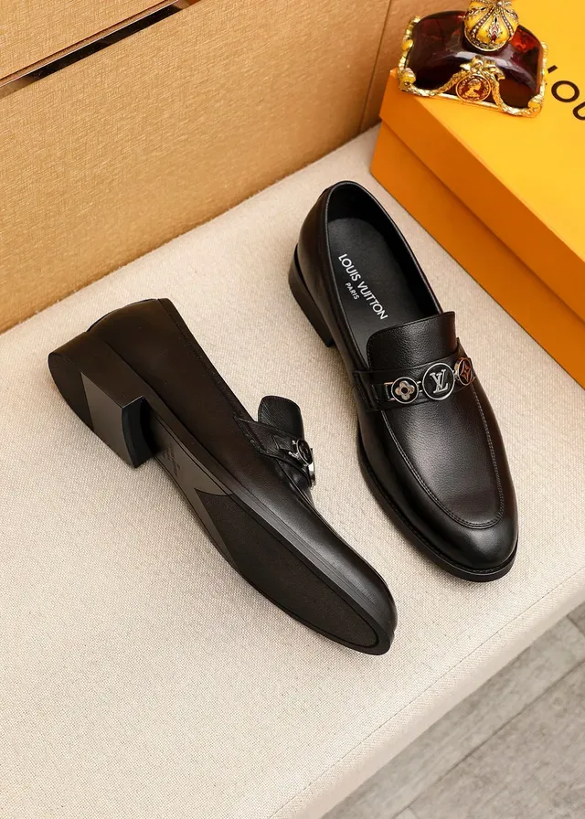 Louis Vuitton LV Loafer Black Leather Slip-On Loafers 2