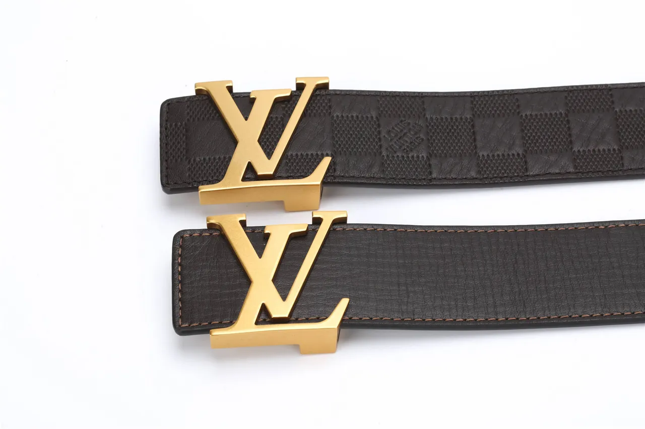 Louis Vuitton LV Monogram Black Leather Belt 3