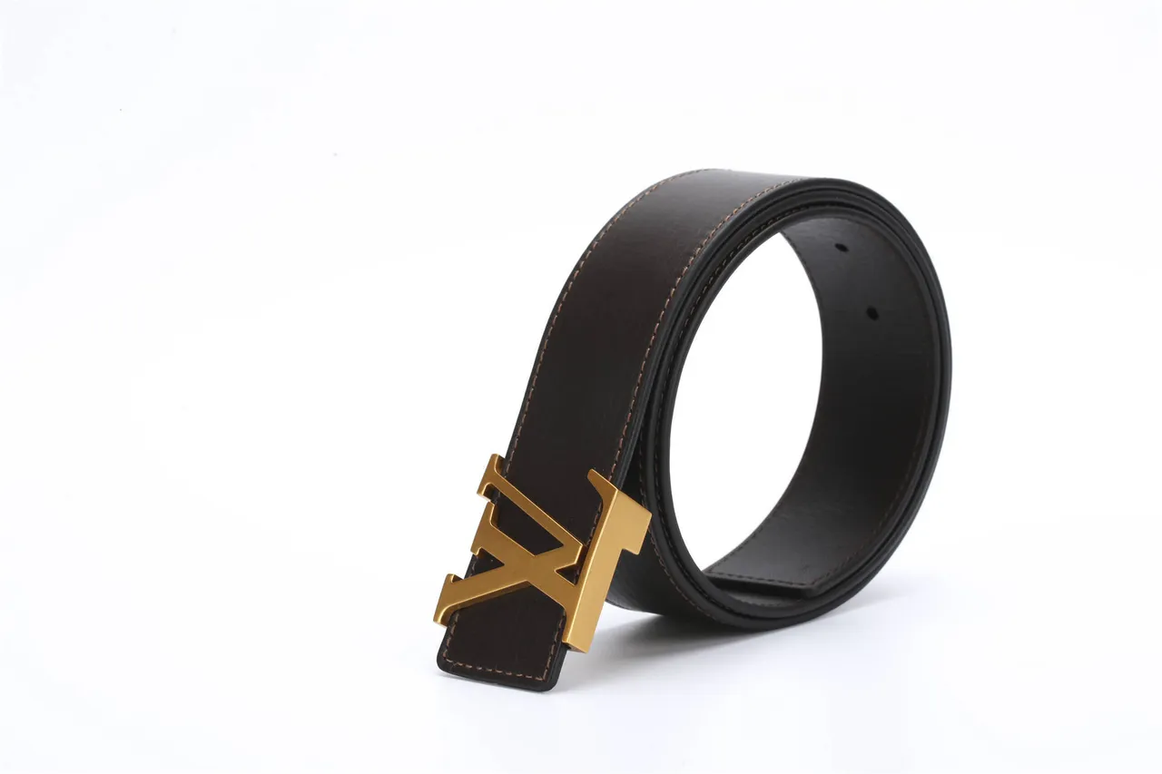 Louis Vuitton LV Monogram Black Leather Belt 5