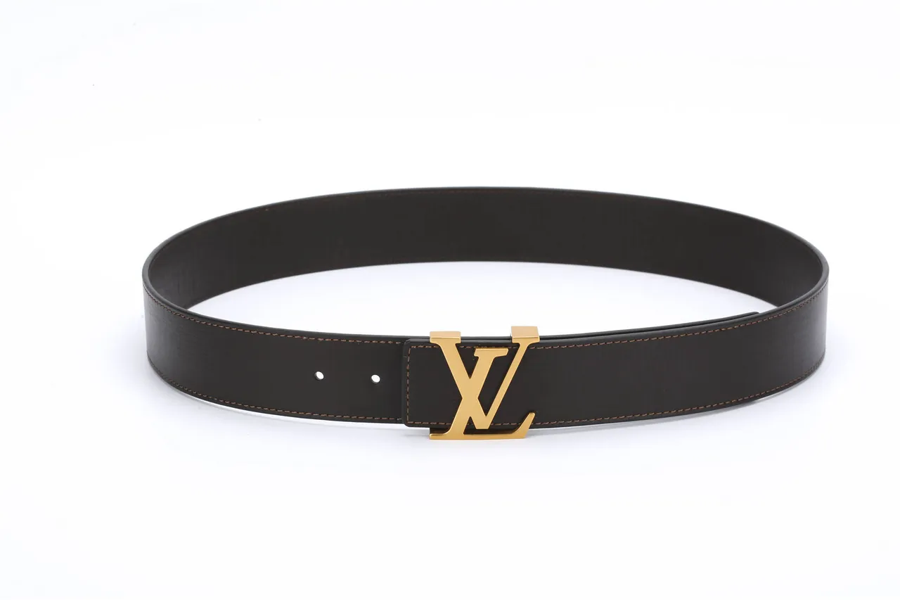 Louis Vuitton LV Monogram Black Leather Belt 7
